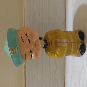 Vintage 1950's Asian Bobblehead Coin Bank